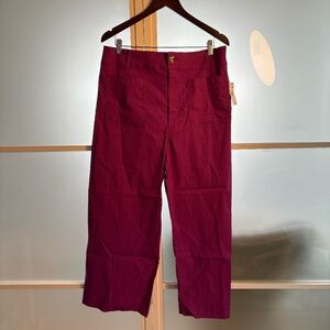 Anthropologie Maeve Collette Pants in Fuchsia Size 34, NWT